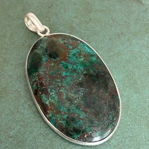 Genuine turquoise pendant
